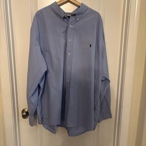 Ralph Lauren Light Blue Button-Down Dress Shirt 4XB 4G